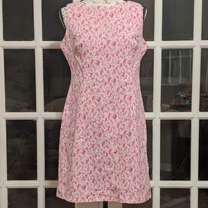 Clues Collection pink floral sun dress size12